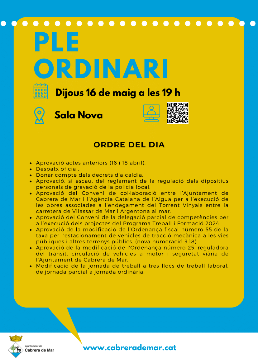 PLE ORDINARI 16 maig-1