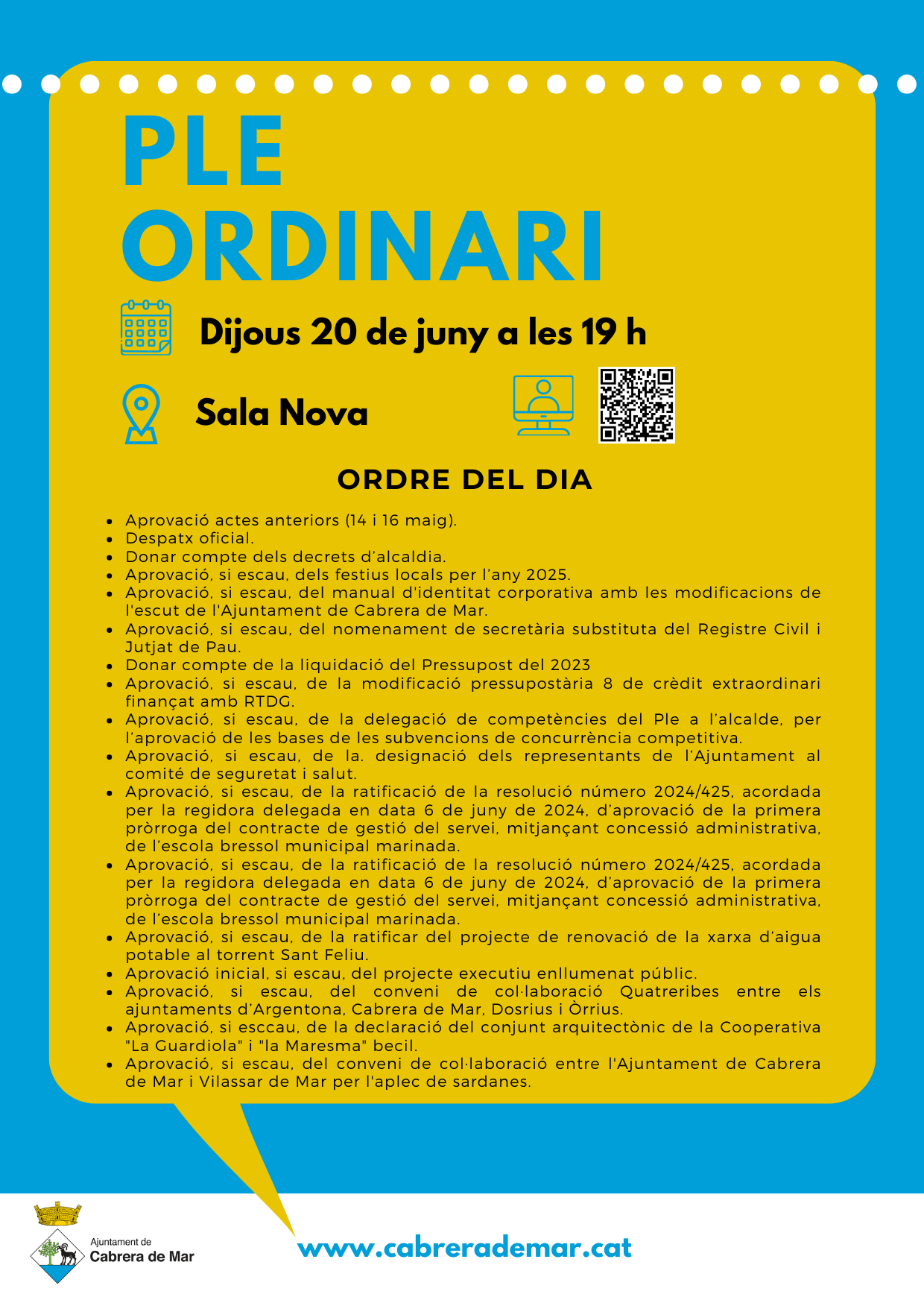 PLE ORDINARI 20 juny