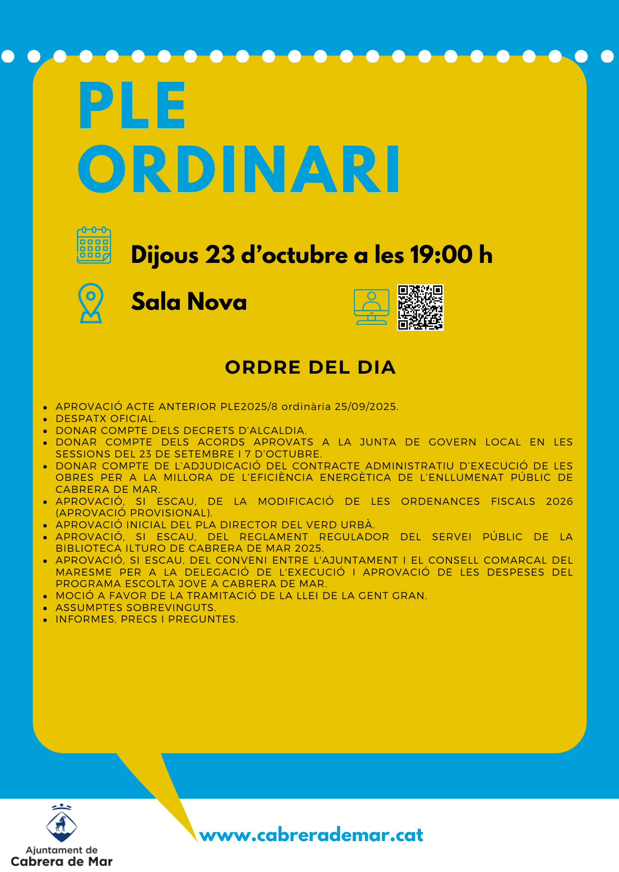 PLE ORDINARI 23102025