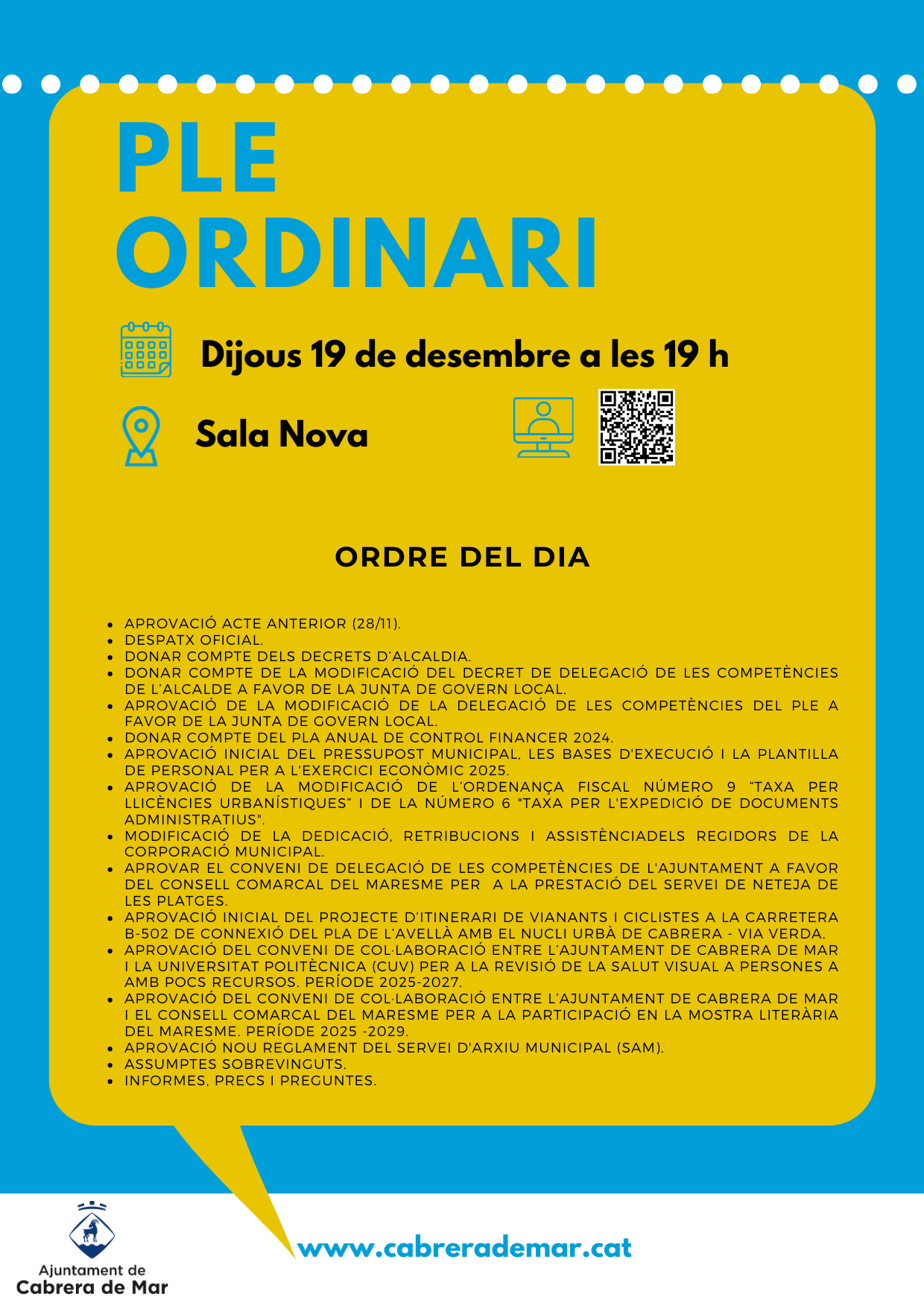 PLE ORDINARI 19 des 2024